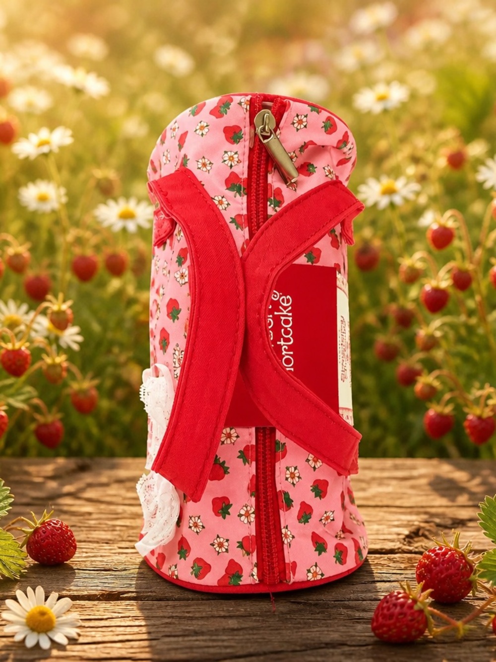 Strawberry Shortcake Cosmetic Bag & Hand Cream Gift Set NWT - Picture 3 of 4